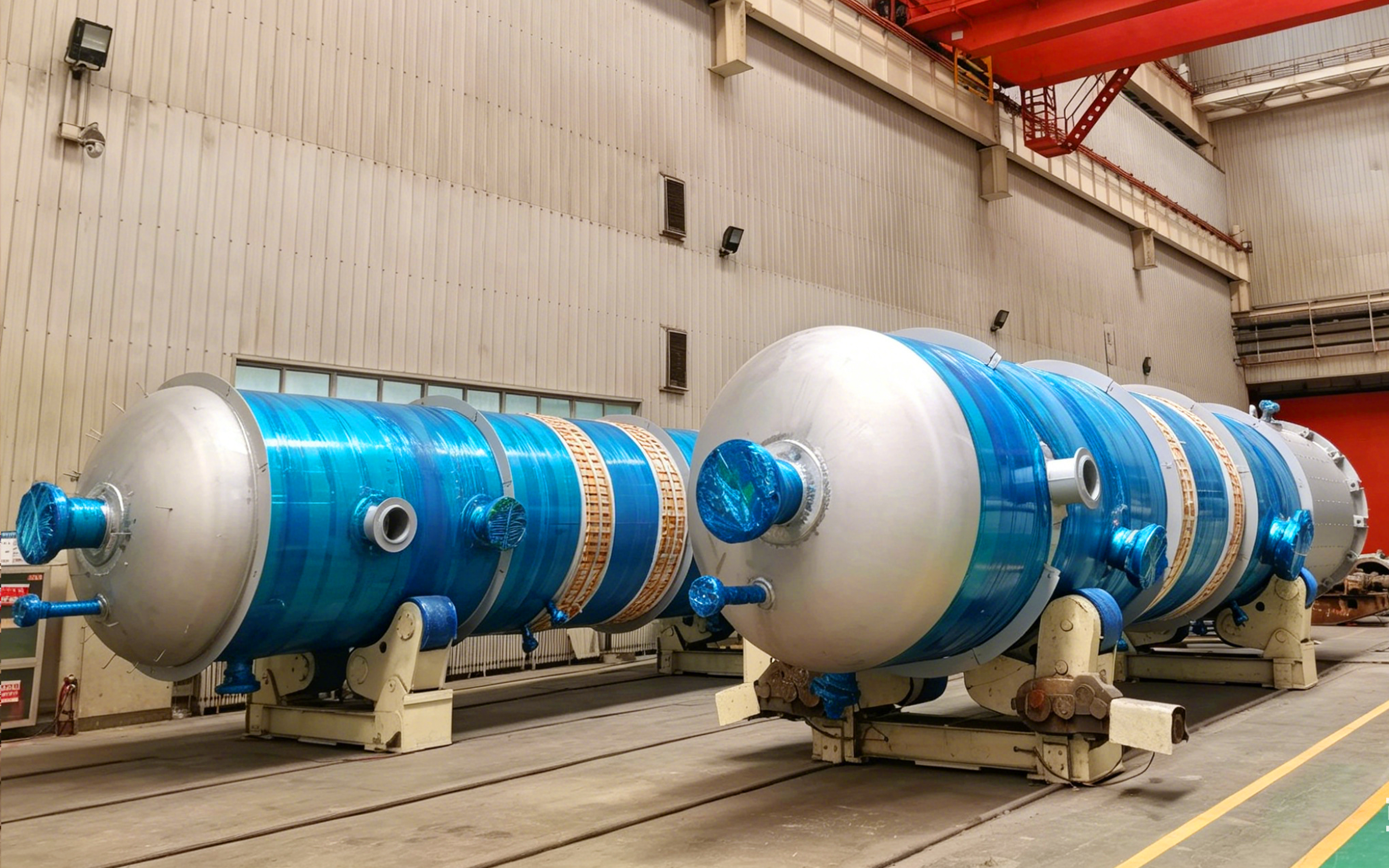 The 16 sets of equipment for the aromatics and oil refinery supporting renovation project had been successfully completed by LSHEC